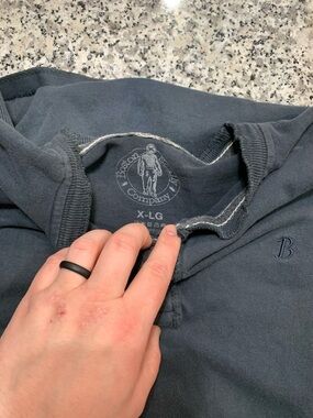 Boston Scally Co. Long Sleeve Henley Shirt XL